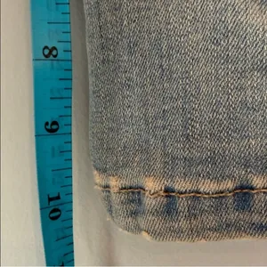 Zara Denim Crop Tube Top Corset thumbnail 7