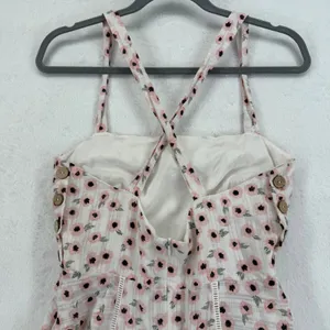 Hutch White Floral Print Dress Size 4 Sleeveless Fit Flare‎ Party Casual thumbnail 11