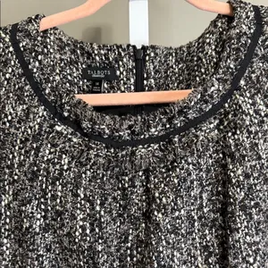 Talbots Tweed Sheath Dress Wool Blend 14‎ Knee Length Workwear Dark Academia thumbnail 4