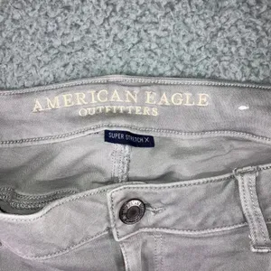 American Eagle Super‎ Stretch X Jeans Women 16 Long High Rise Distressed thumbnail 8