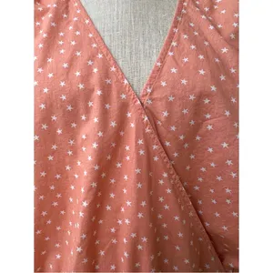 Wrap Top in Star Scatter Novelty Print Tie Front Blouse XL thumbnail 4