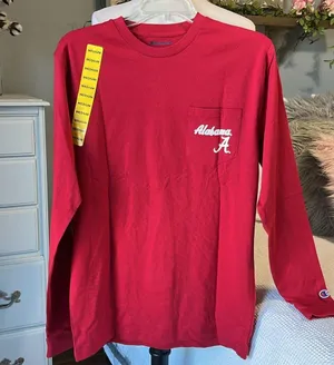 Champion University of Alabama Crimson Red Shirt Long Sleeve Lightweight Women M thumbnail 12