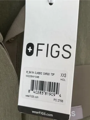 Figs Saiya Cargo scrub top heathered olive green NEW XXS limited edition thumbnail 10