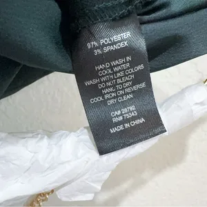 Rachel Zoe Green Satin Slip Midi Skirt with Pearl Chain Size 6 NWT thumbnail 7