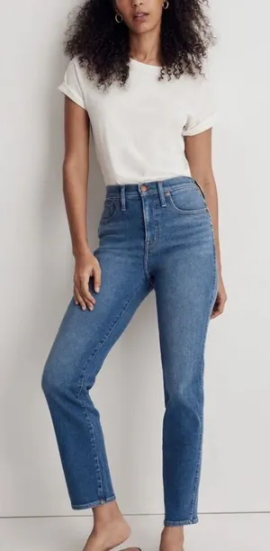 MADEWELL Woman’s Stovepipe Medium Wash Straight Jeans‎ Size 26 thumbnail 1