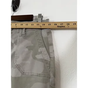 PAIGE Mayslie Jogger Pants Women’s 28 Camo Green Stretch Utility Ankle Zip thumbnail 6