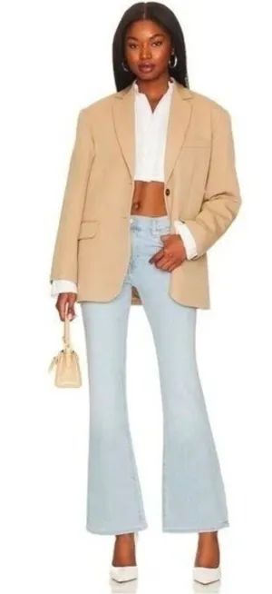 Lovers + Friends Light Blue High-Rise Wide-Leg Jeans Size 27 thumbnail 1