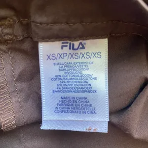 Beyond Yoga x Fila Yoga Hiking Outdoors Granola Sporty Chic Pants XS Brown thumbnail 4