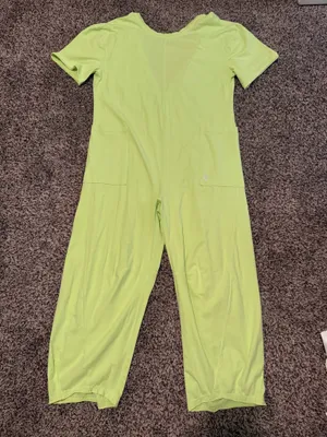 Free People Jumpsuit Wide-Leg Yellow/Green thumbnail 3