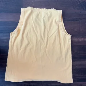 Patagonia Organic Cotton V-Neck Tank Top Yellow Sleeveless Logo XL Casual Basic thumbnail 4