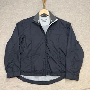 Vintage Y2K Nike Womens XS Black Full Zip Windbreaker Gorpcore Sporty‎ Jacket thumbnail 1