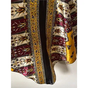 Y2K Vintage Neelam Satin Hankerchief Style Boho Dress Size Large thumbnail 4