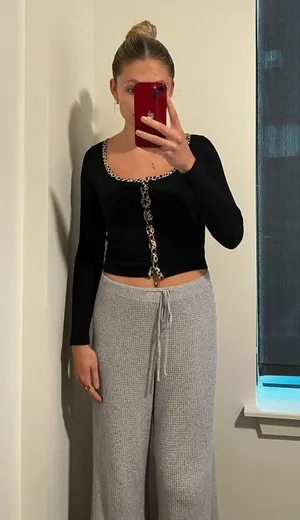 PacSun Button-Up Crop Cardigan thumbnail 1