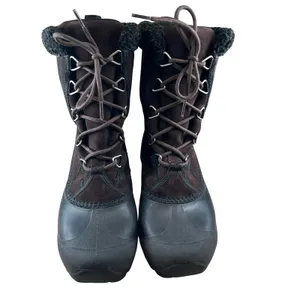 Sorel Womens Winter Boots Brown Suede Thinsulate Snow Lace Up NL1579-248‎ Size 8 thumbnail 2