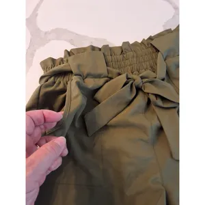 Freeprance Olive Green Paper Bag Deep Front Pocket Short Size L thumbnail 5