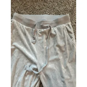Aerie Light Gray Crushed Velvet Joggers Womens XS Lounge Pants Soft‎ Ribbed thumbnail 4