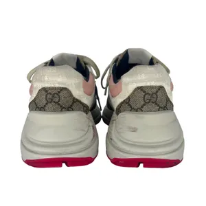 Gucci GG Rhyton Sneakers GG Supreme Canvas Pink Blue Size‎ 38 thumbnail 11