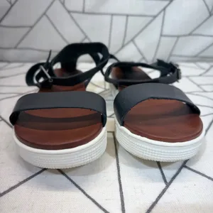 MIA Platform Sandals Size 10 Black Ankle Strap Flatform Sporty Summer Shoes‎ thumbnail 7