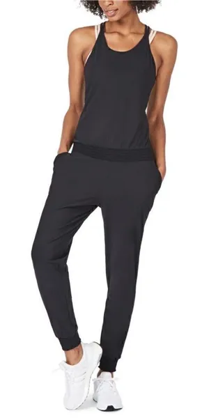 Sweaty‎ Betty Beautify Jumpsuit, One Piece, Black, XL, Size 12, NWT thumbnail 1