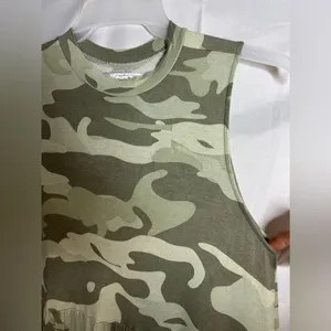 Mudpie TULLY TIERED DRESS camo size S thumbnail 3