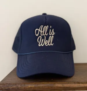Boutique Blue trucker hat thumbnail 1