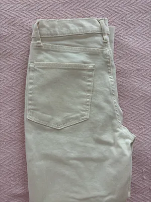 Beige/cream Zara jeans size 6 high rise bootcut thumbnail 3