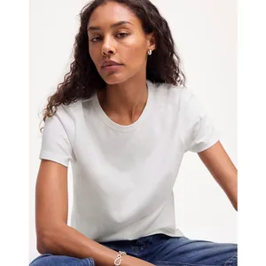 Madewell Cotton Perfect Crewneck Tee Eyelet White Basics Womens Small NWT thumbnail 2