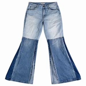 shyanne jeans super flare raw hem color block 32 thumbnail 1