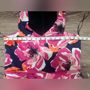 Trina Turk Marcia Floral Fit & Flare Dress Size‎ 6 Sleeveless V-Neck thumbnail 8