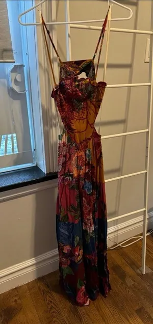 Farm Rio Floral Multicolor Maxi Dress thumbnail 1