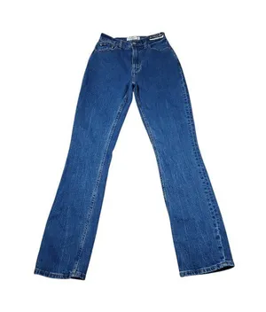 Abercrombie Slim Straight Ultra High Rise Curve Love Jeans Blue Size 00 24 thumbnail 1