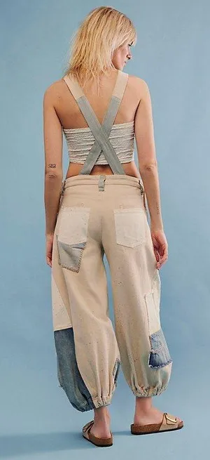 We The Free Patchwork Overalls thumbnail 4