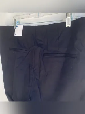 Old Navy black WOW flat front cropped pants trousers work office fall winter 18 thumbnail 7