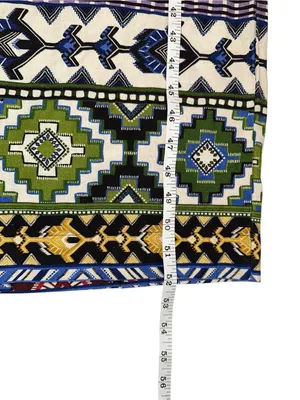 Farm Rio Linen Blend Multicolor Tribal Print Sleeveless Midi Dress thumbnail 9