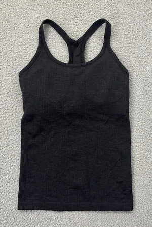 Lululemon Ebb To Street Tank Top Black Athletic Athleisure Women's 6 thumbnail 1