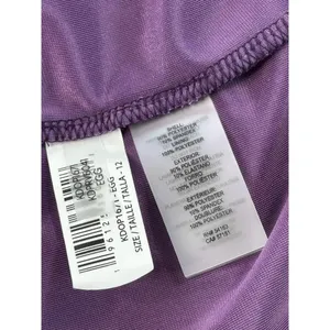 Kensie Purple Velvet Cowl Neck Ruched Sheath Dress Size‎ 12 thumbnail 9