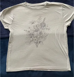 Green Floral T thumbnail 1