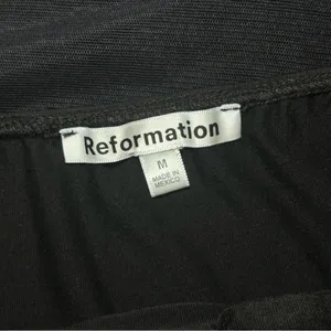 Reformation Adalynn Rose Black Cropped Tube Top Women’s size medium thumbnail 5
