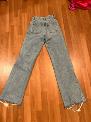 ZARA WIDE FULL LENGTH JEANS Size 2 thumbnail 5