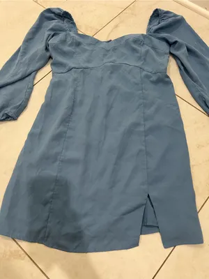 Abercrombie & Fitch Blue Long Sleeve Mini Dress Size Medium Petite thumbnail 2