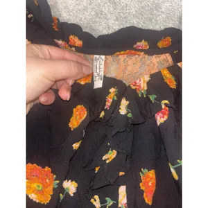 Free People Poppy Floral Printed Bodysuit‎ small Boho Flowy thumbnail 6