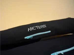 Arc’Teryx Hyllus Hooded Softshell Jacket in Black & Light Blue thumbnail 5