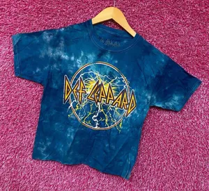 Def Leppard Adrenalize Album Art Glam Metal Band Crop Top S thumbnail 3