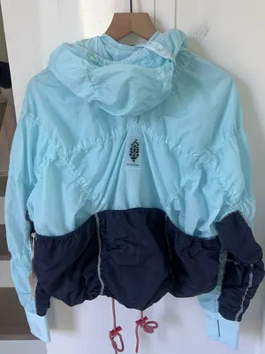 Free People Happy Camper Colorblock Pullover in Cooldown Midnight Navy Blue thumbnail 3