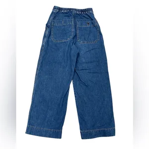 Uniqlo Wide Leg Denim Jeans - Dark Blue thumbnail 2