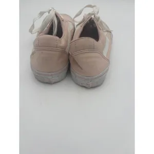 Vans Old Skool Pink and White Womans 7.5 Sneakers Low Top Side Striped Signature thumbnail 6