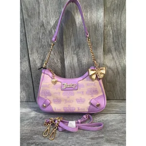 Vintage Juicy Couture Shoulder Bag with Gold Bow Charm thumbnail 1
