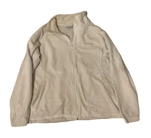 Columbia Women's White Fleece Full Zip Jacket Size XL thumbnail 1