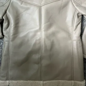NWT the label tan leather jacket with fit lining thumbnail 12