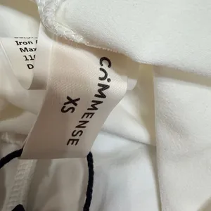 Commense White Twist Front High Neck Sleeveless Top OA260129011 XS NEW thumbnail 5